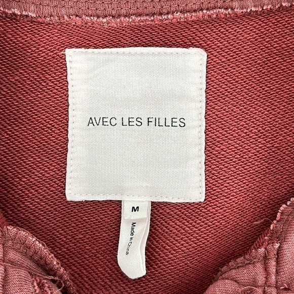 Avec Les Filles Pink Shirt Jacket Size Medium - Picture 6 of 10